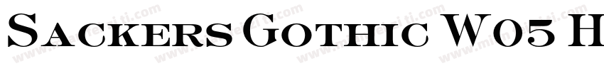 Sackers Gothic W05 Heavy字体转换